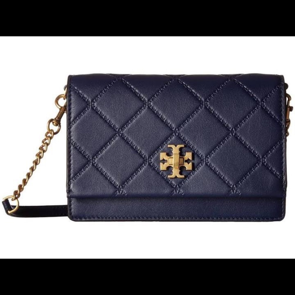 Tory Burch Georgia Turn-Lock Mini Bag in Navy